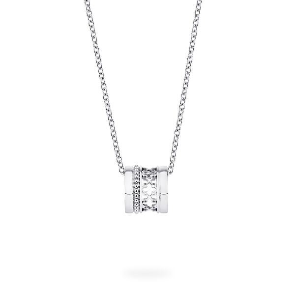 Pendentif barillet en argent sterling